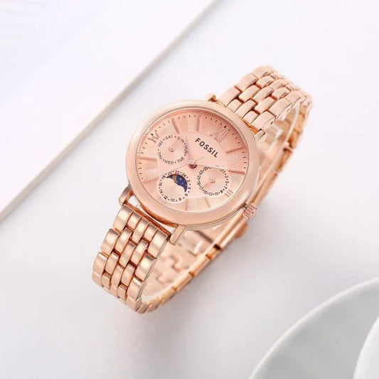 Velmora Jacqueline Sun & Moon Women’s Watch – Celestial Luxe Edition ( Fossil )