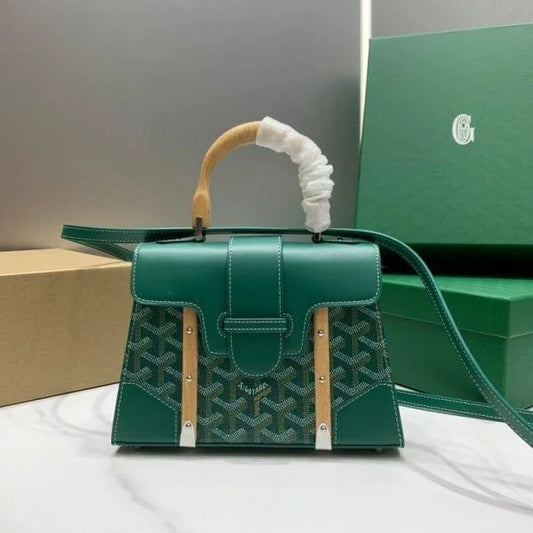 Velmora Structured Mini Saigon Hand & Shoulder Bag – Goyard - Velmora