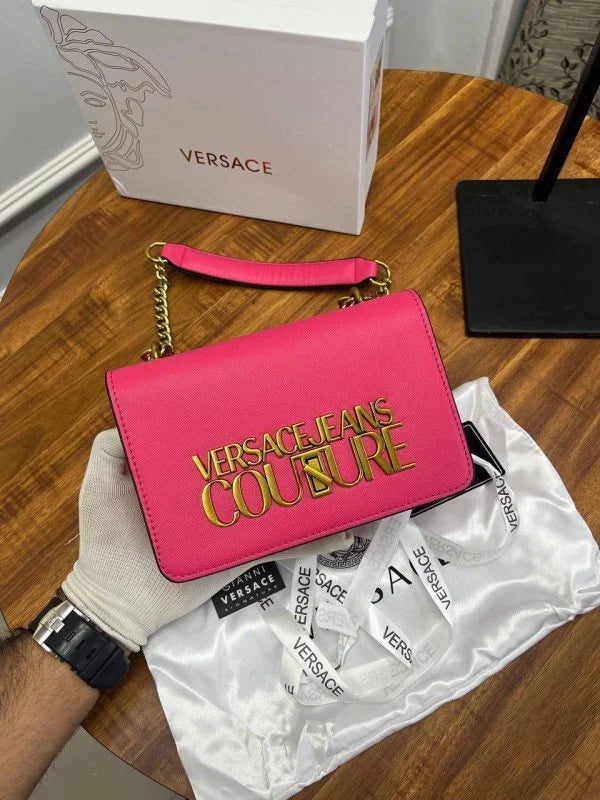 Velmora Saffiano Lock Crossbody Bag – Signature Luxe Edition ( Versace )