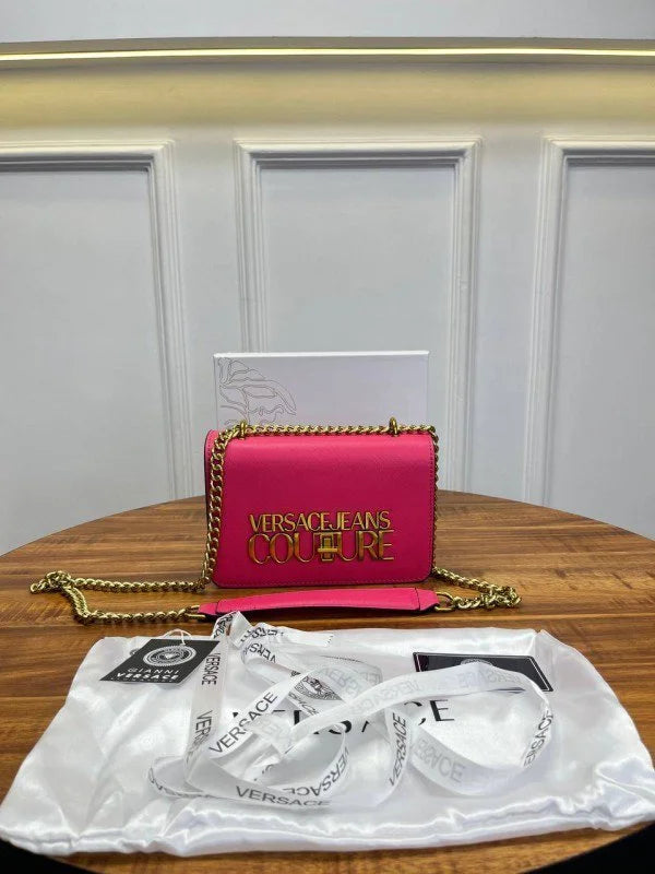 Velmora Saffiano Lock Crossbody Bag – Signature Luxe Edition ( Versace )