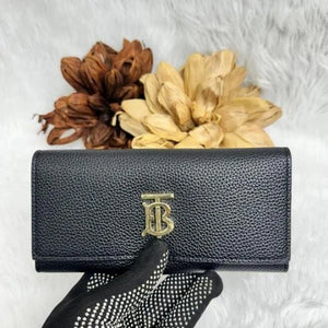 Velmora 3-Fold Long Wallet – Brown Heritage Edition ( Burberry )