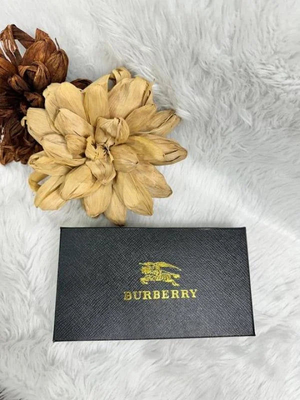 Velmora 3-Fold Long Wallet – Brown Heritage Edition ( Burberry )