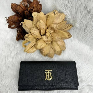 Velmora 3-Fold Long Wallet – Brown Heritage Edition ( Burberry )