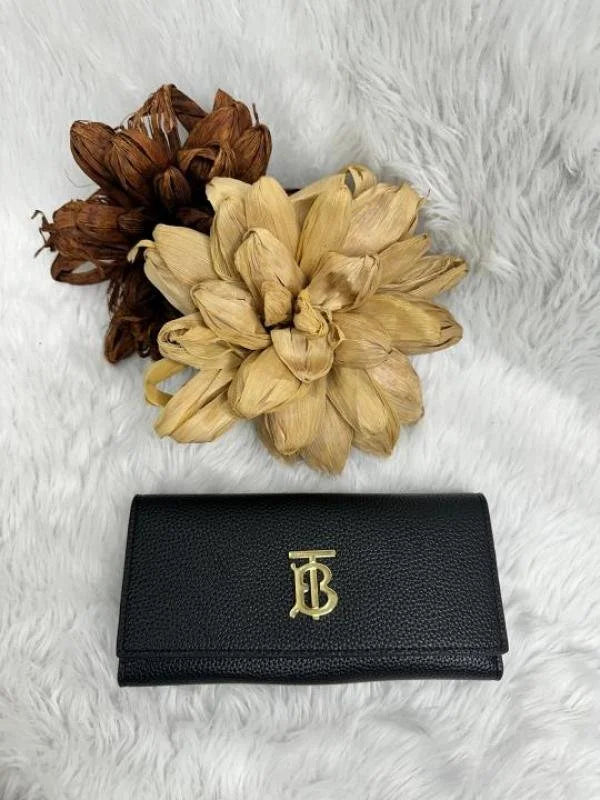 Velmora 3-Fold Long Wallet – Brown Heritage Edition ( Burberry )