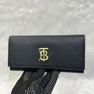 Velmora 3-Fold Long Wallet – Brown Heritage Edition ( Burberry )