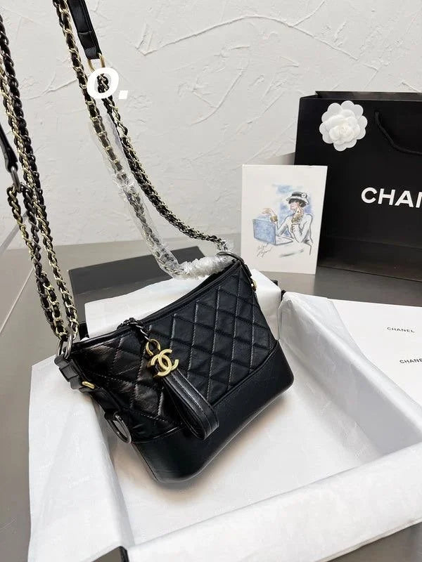 Velmora Small Hobo Shoulder Bag – Noir Luxe Edition ( Chanel )