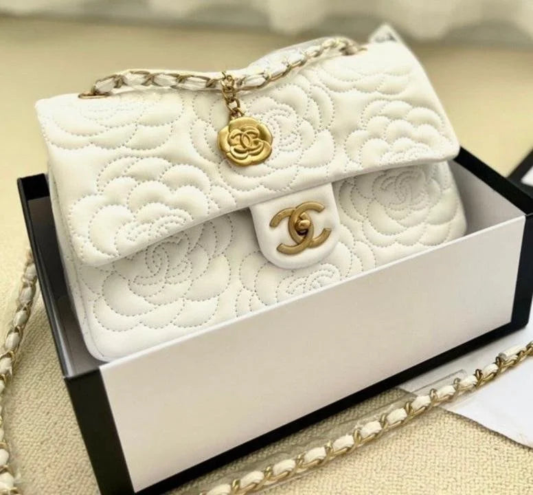 Velmora Camellia Embroidery Bag – Signature Luxe Edition ( Chanel )