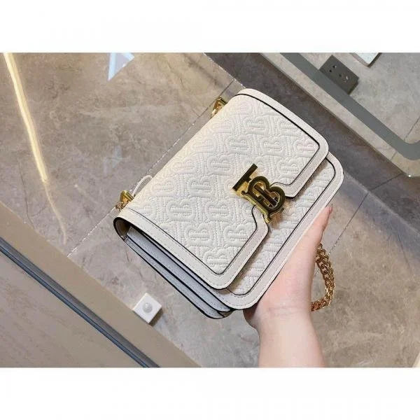Velmora Monogram Logo Shoulder Bag – Heritage Luxe Edition ( Burberry )
