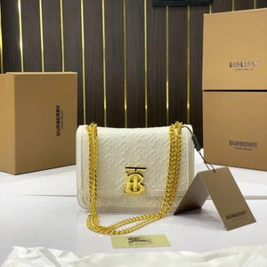 Velmora Monogram Logo Shoulder Bag – Heritage Luxe Edition ( Burberry )