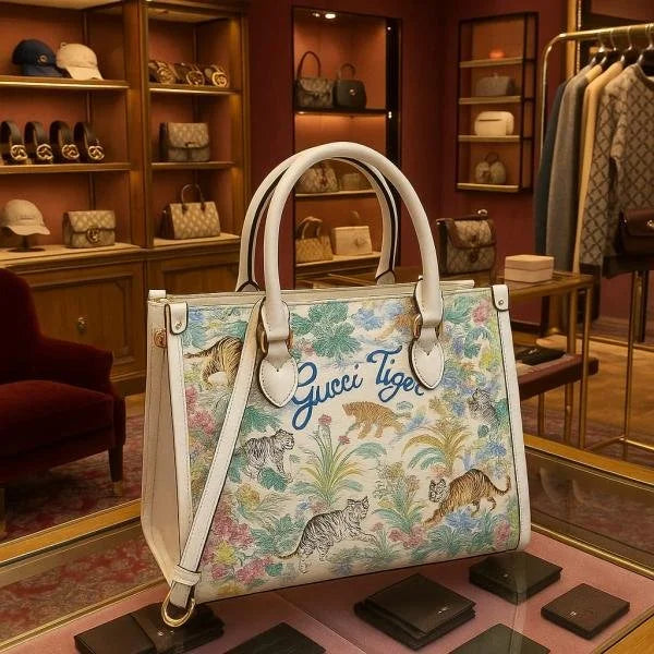 Velmora Tiger Print Tote Bag – Savannah Luxe Edition ( Gucci )