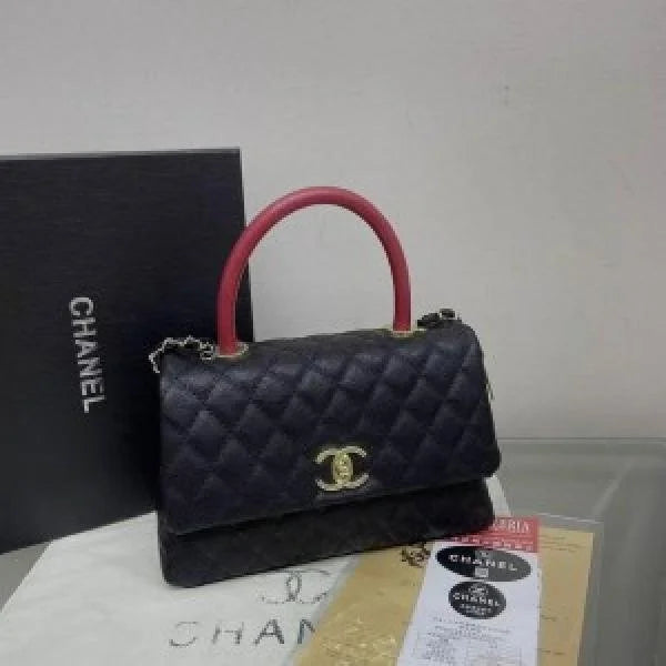 Velmora Top Handle Bag – Noir Luxe Edition ( Chanel )