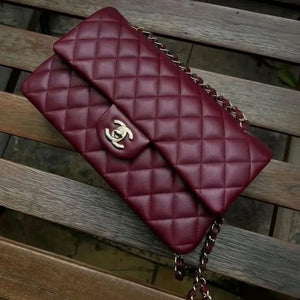 Velmora Quilted Double Flap Shoulder Bag – Noir Luxe Edition ( Chanel )