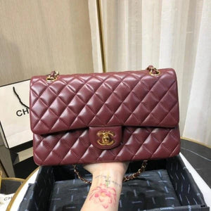 Velmora Quilted Double Flap Shoulder Bag – Noir Luxe Edition ( Chanel )