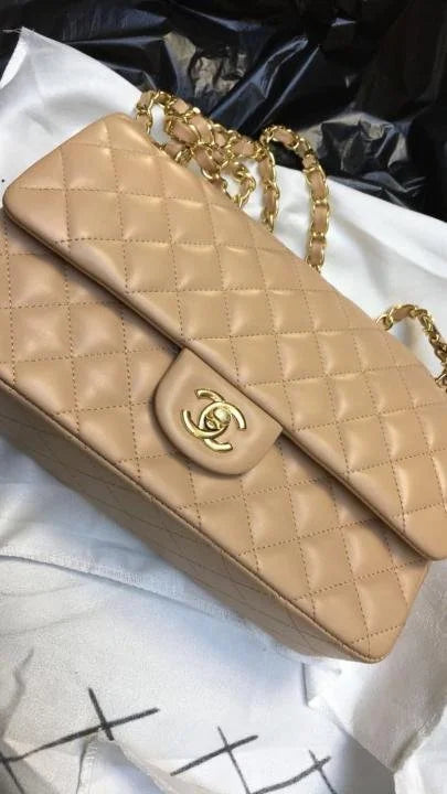 Velmora Quilted Double Flap Shoulder Bag – Noir Luxe Edition ( Chanel )