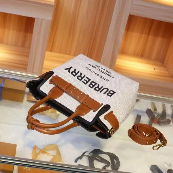 Velmora Belted Canvas Tote Bag – Horseferry Heritage Edition ( Burberry )