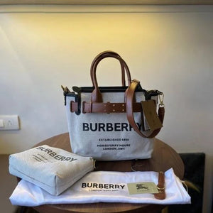Velmora Belted Canvas Tote Bag – Horseferry Heritage Edition ( Burberry )