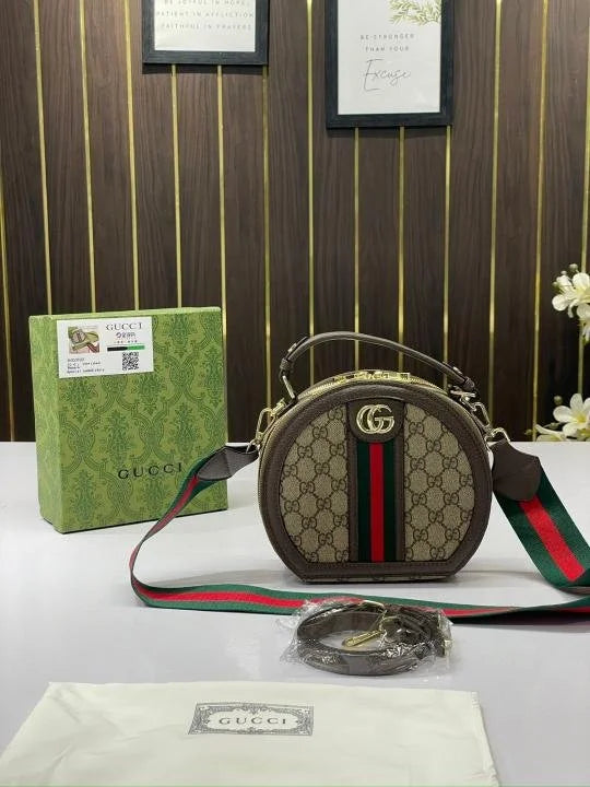 Velmora GG Round Crossbody Bag – Heritage Luxe Edition ( Gucci )