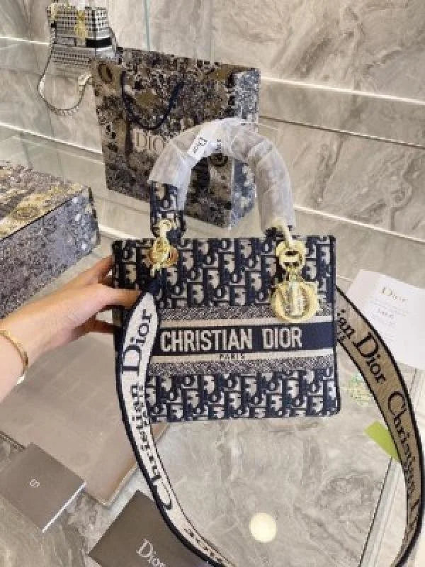 Velmora Lady D Light Handbag – Blue Luxe Edition ( Dior )