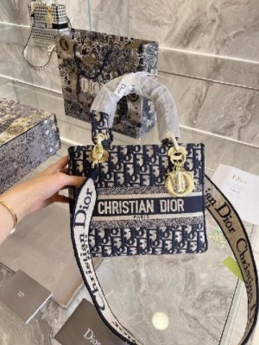 Velmora Lady D Light Handbag – Blue Luxe Edition ( Dior )