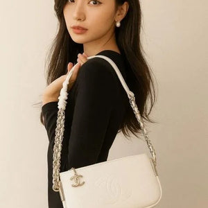 Velmora Kelly Jump Bag – White Luxe Edition ( Chanel )