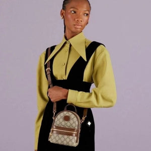 Velmora Interlocking Logo Crossbody Bag – Multi-Function Signature Edition