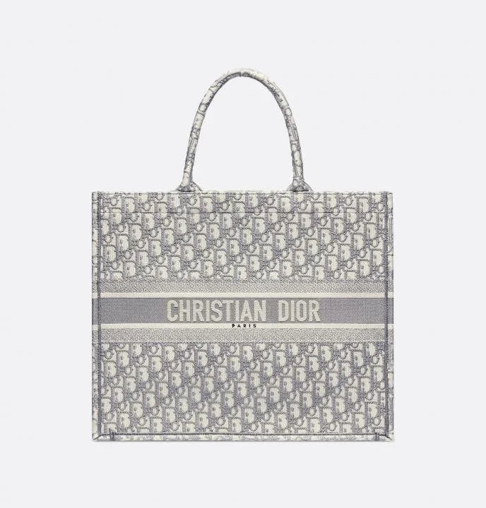 Velmora Grey Monogram Zipper Dior Tote Bag – Signature Travel Luxe Edition