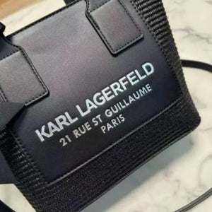 Velmora Karl Lagerfeld Structured Leather Handheld Bag