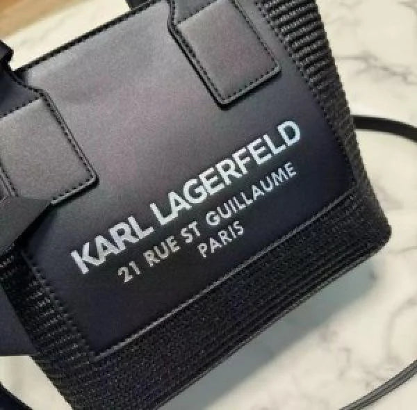Velmora Karl Lagerfeld Structured Leather Handheld Bag