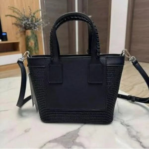 Velmora Karl Lagerfeld Structured Leather Handheld Bag