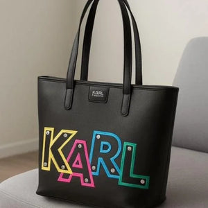 Velmora Karl Lagerfeld Structured Leather Handheld Bag