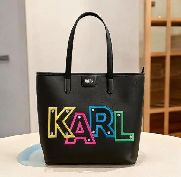 Velmora Karl Lagerfeld Structured Leather Handheld Bag