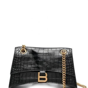 Velmora Crush Chain Bag – Embossed Noir Signature Edition