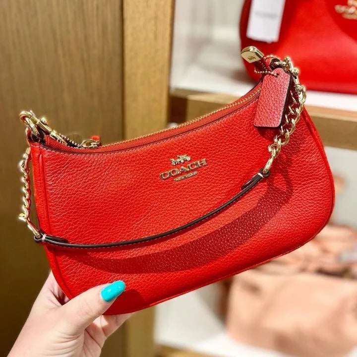 Velmora Teri Shoulder Bag – All Red Signature Edition