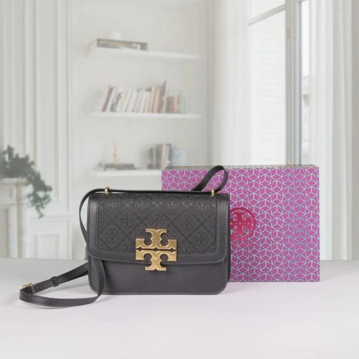 Velmora Eleanor Shoulder Bag – Denim Noir Signature Edition