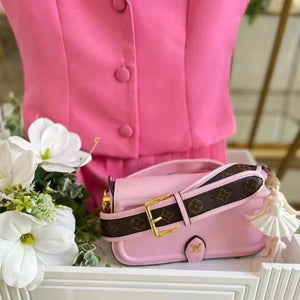 Velmora Officer Pochette Bag – Blush Pink, Premium Edition ( LV )