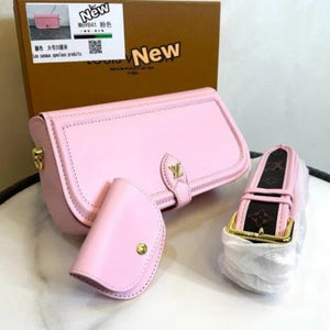 Velmora Officer Pochette Bag – Blush Pink, Premium Edition ( LV )