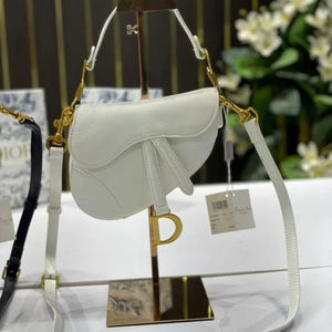 Velmora Saddle Bag – Noir Black and White, Small 18cm ( Dior )