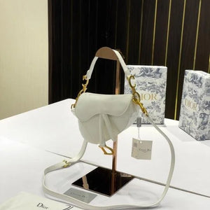 Velmora Saddle Bag – Noir Black and White, Small 18cm ( Dior )
