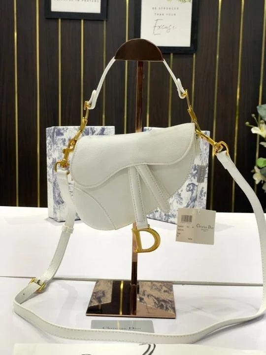 Velmora Saddle Bag – Noir Black and White, Small 18cm ( Dior )