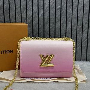 Velmora Twist MM Shoulder Bag – Blush Pink, Premium Edition ( LV )