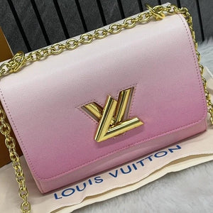 Velmora Twist MM Shoulder Bag – Blush Pink, Premium Edition ( LV )