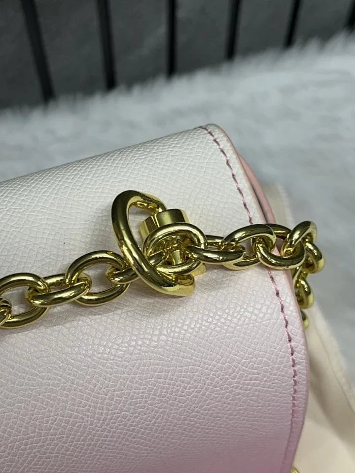 Velmora Twist MM Shoulder Bag – Blush Pink, Premium Edition ( LV )