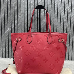 Velmora Neverfull Tote Bag – Crimson Red, Premium Edition ( LV )