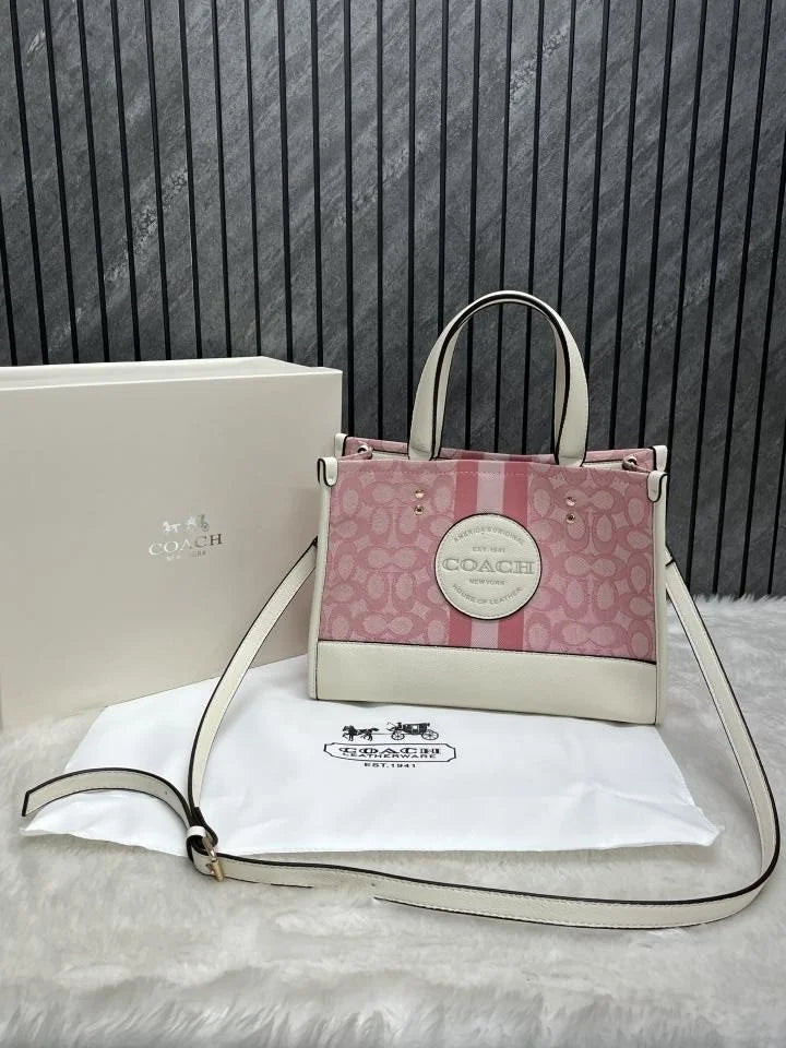 Velmora Dempsey Carryall Bag – Blush Pink, Premium Edition ( Coach )