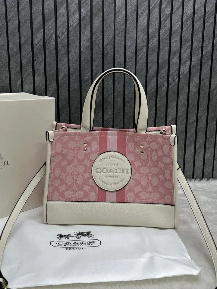 Velmora Dempsey Carryall Bag – Blush Pink, Premium Edition ( Coach )