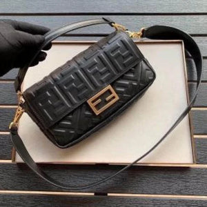 Velmora Baguette Bag – Cocoa Jacquard, Premium Edition ( Fendi )