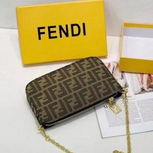 Velmora Baguette Bag – Brown Jacquard Edition ( Fendi )