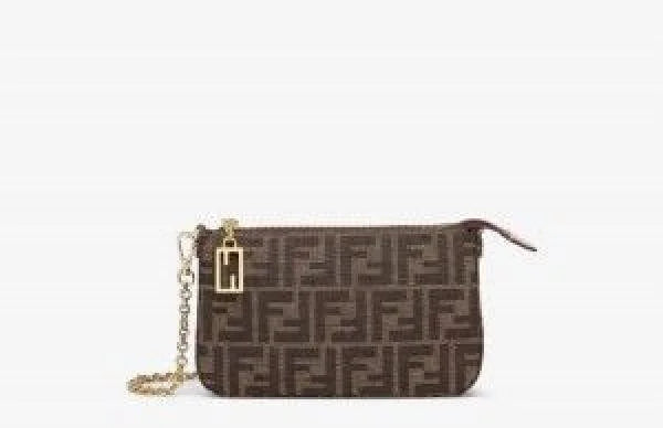 Velmora Baguette Bag – Brown Jacquard Edition ( Fendi )