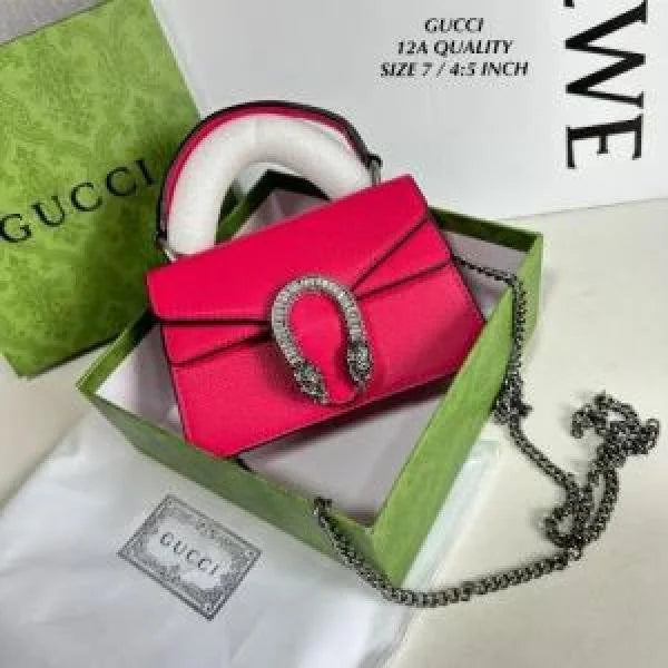 Velmora Dionysus Top Handle Bag – Blush Pink, Premium Edition ( Gucci )
