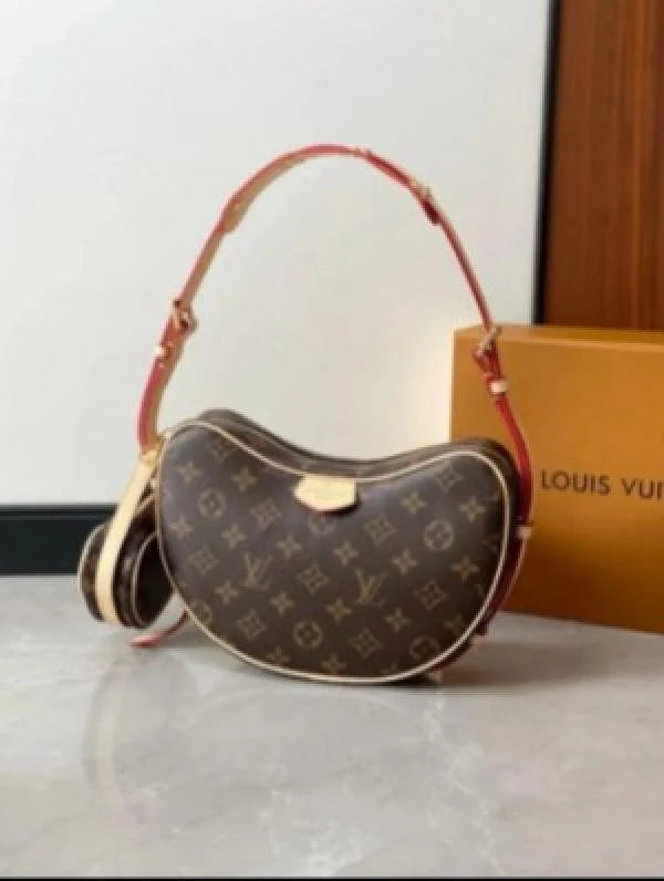 Velmora Croissant Shoulder Crossbody Bag – Signature Edition ( LV )